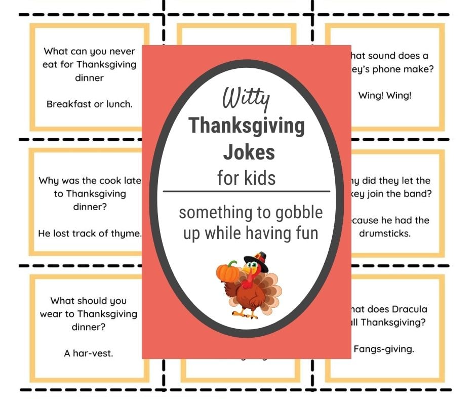 81 Funny Thanksgiving Jokes for Kids to Gobble Up PRINTABLE